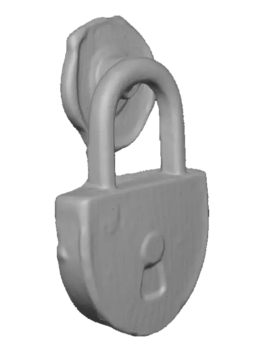 3D model for Rusty Padlock