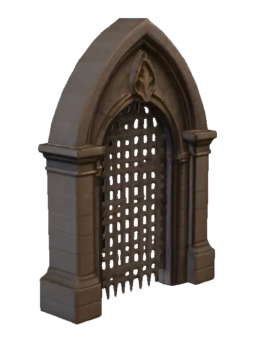 Gothic Gatekeeper - Fantastical 3D model, vytvořený pomocí AI