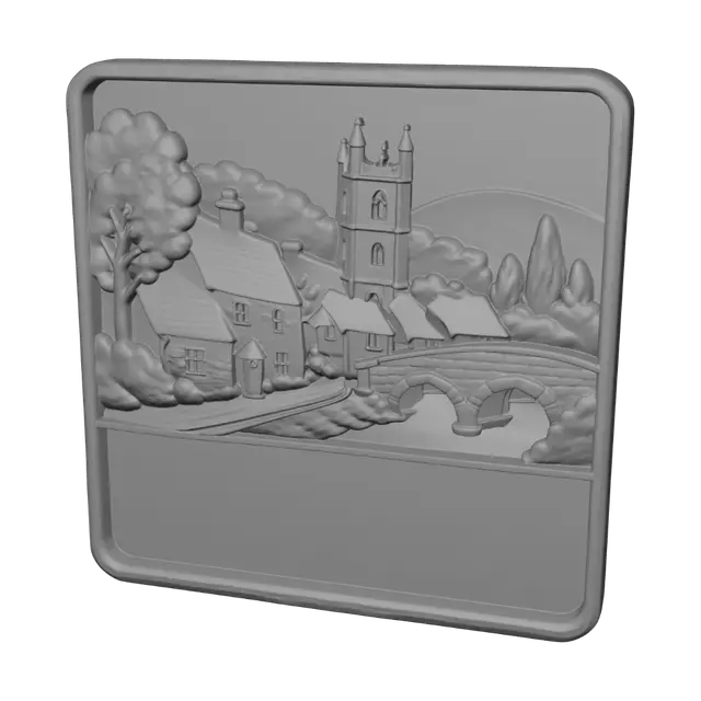3D model for Cotswolds Village Scene