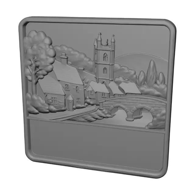 3D model for Cotswolds Village Scene