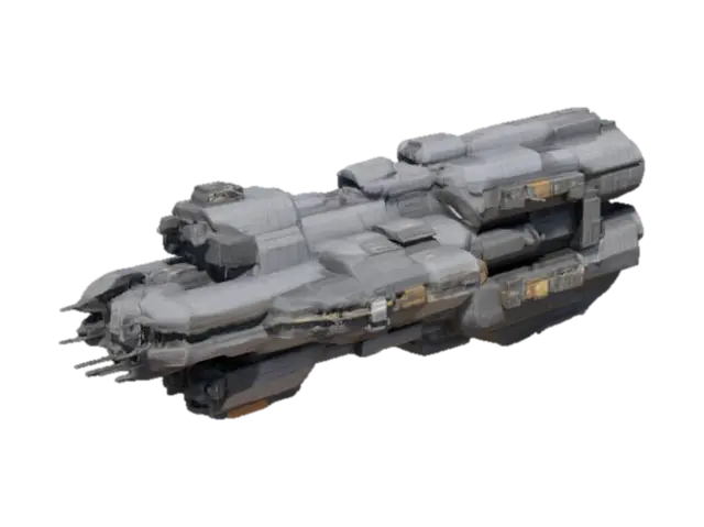 Starship Odyssey 3D model, vytvořený pomocí AI