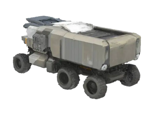 Tundra Rover Blueprint - Technical 3D model, vytvořený pomocí AI
