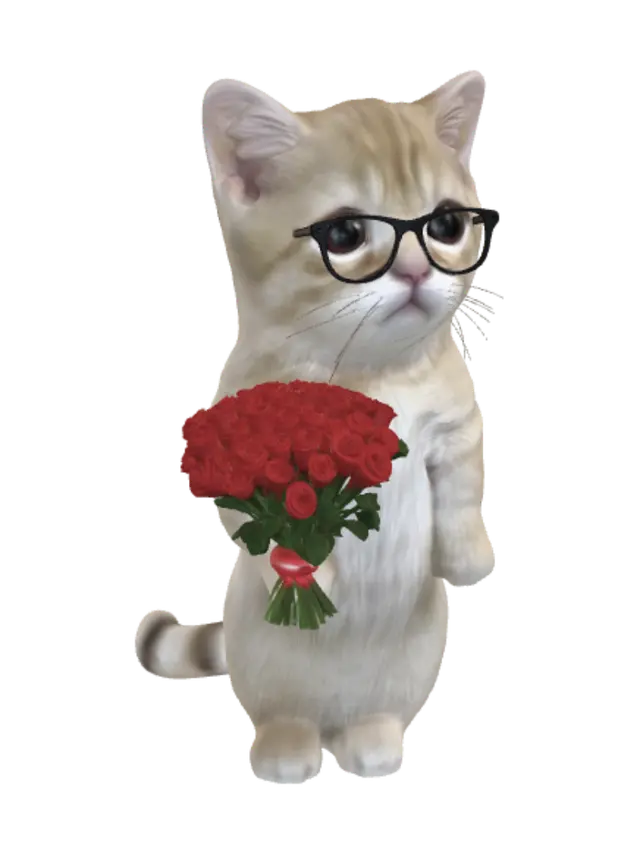 3D model for Valentine Kitten