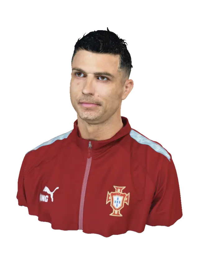 3D model for Portrait of a Portuguese footballer in a red jacket