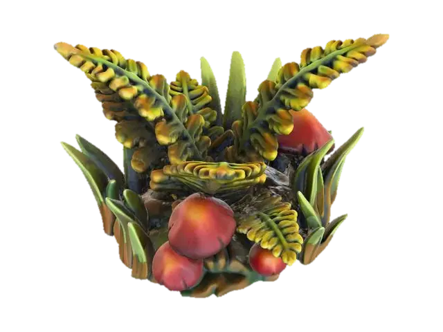 Miniature Forest Scene - Tiny 3D model, AI generated