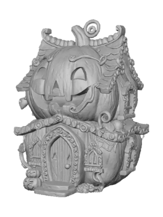 3D model for Jack-O-Lantern House #Halloween2025#