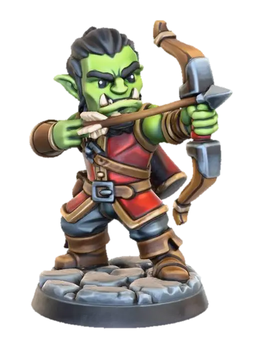 The Green Archer - Roleplay 3D model, vytvořený pomocí AI