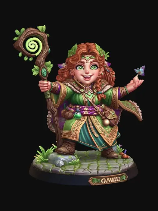 3D model for Druid of the Verdant Grove