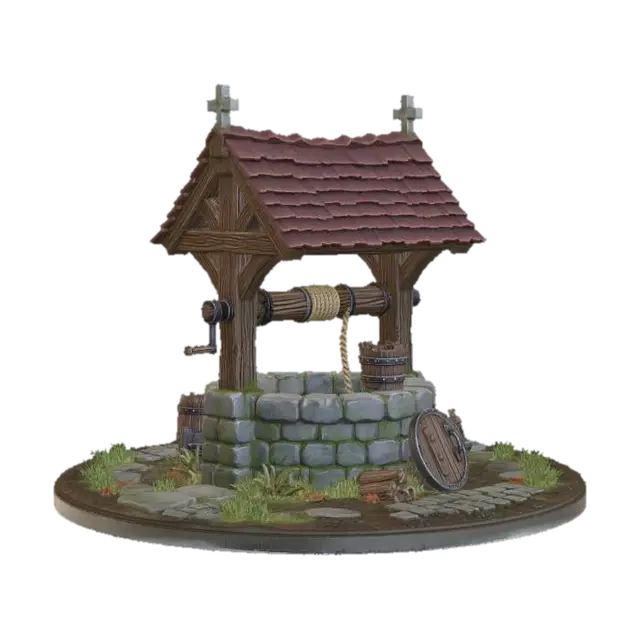 Twin-Cross Well 3D model, vytvořený pomocí AI