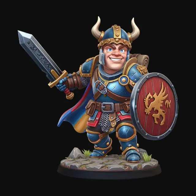 3D model for Lionhearted Knight