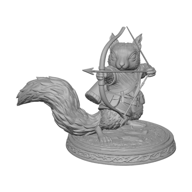 3D model for Verdant Archer Squirrel