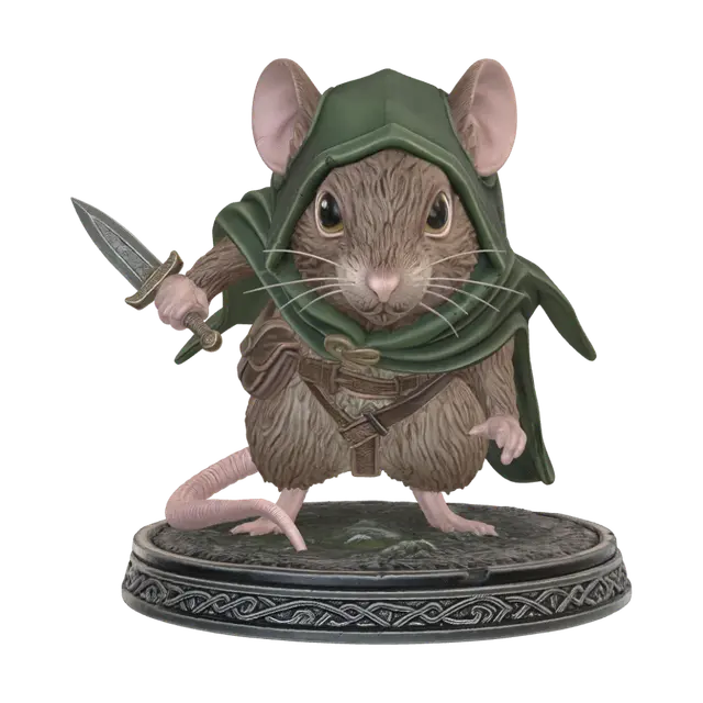 Whiskerblade - Gameprop 3D model, vytvořený pomocí AI
