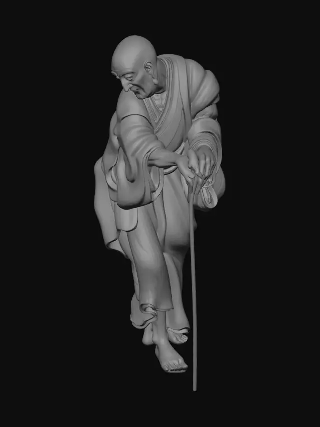 3D model for The Leaning Sage