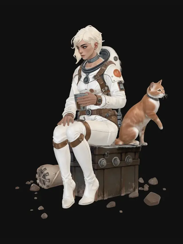 3D model for Dust and Light: The Pilot and the Cat