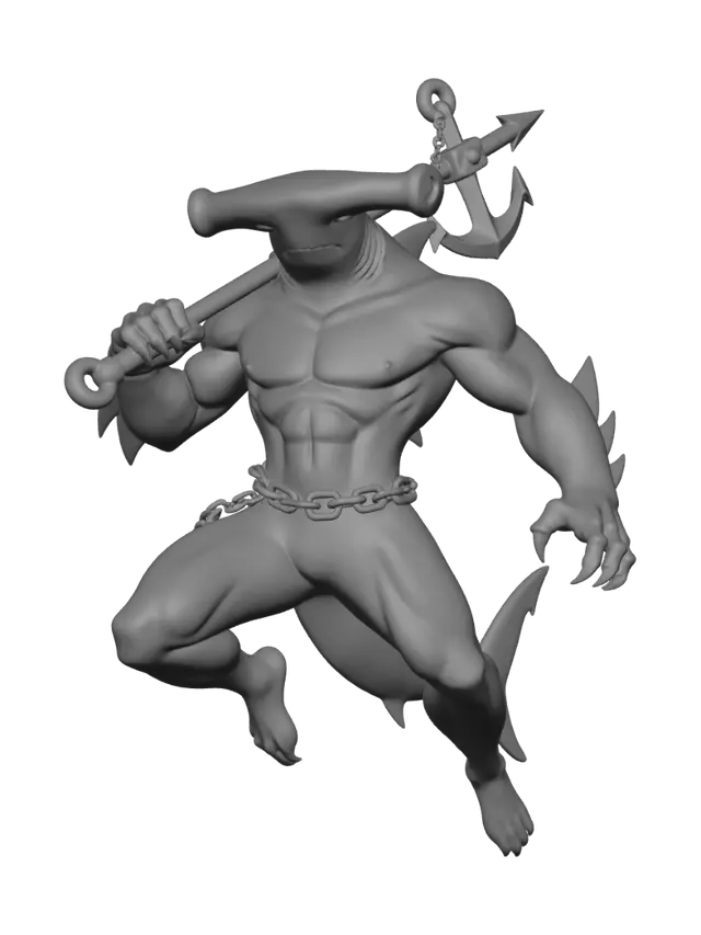 3D model for Abyssal Pirate Shark