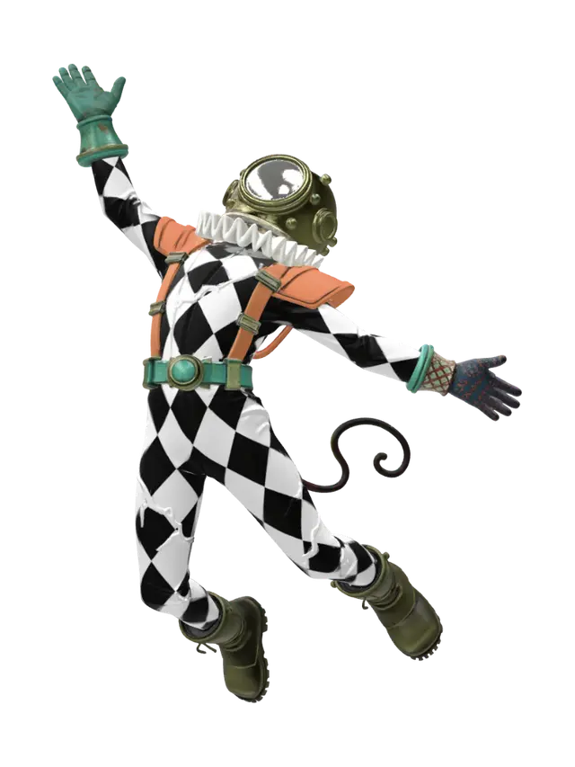 3D model for Harlequin Diver in the Abyss