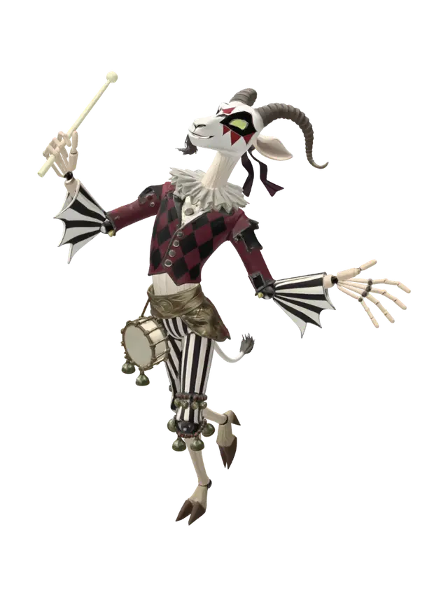 3D model for Harlequin Drummer Marionette