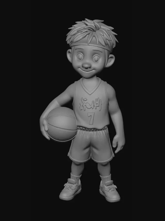 3D model for Young Basketball Player