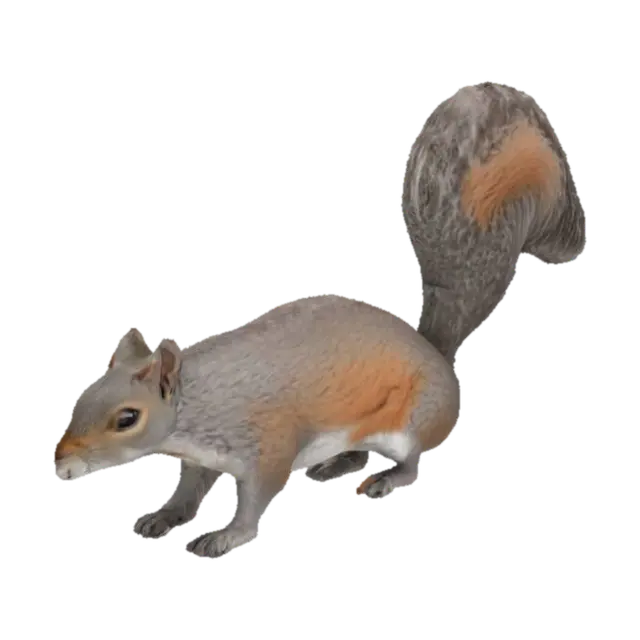 Curious Squirrel 3D model, vytvořený pomocí AI