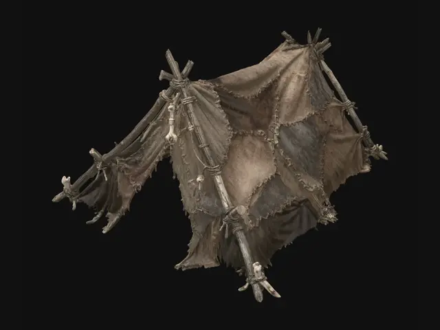 3D model for Nomad's Tattered Shelter