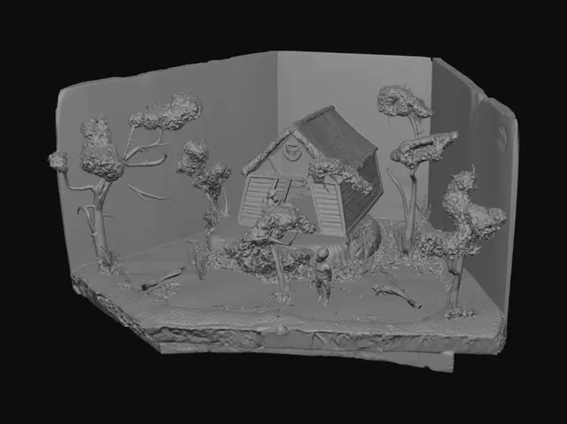 3D model for Forest Hut by the Stream