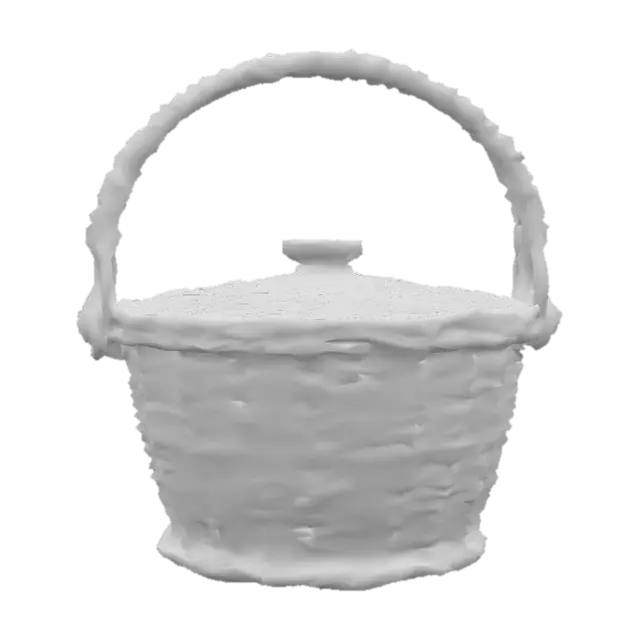3D model for Wicker hand basket
