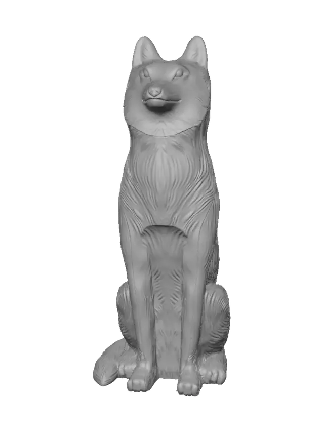 3D model for Orange Fox Statue