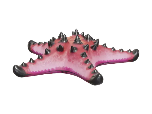 Modern Seastar - Starfish 3D model, vytvořený pomocí AI