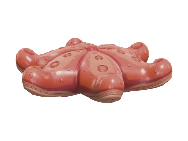 Seastar - Starfish 3D model, vytvořený pomocí AI