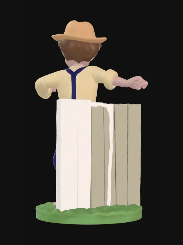 3D model for Fence Painting Farmer