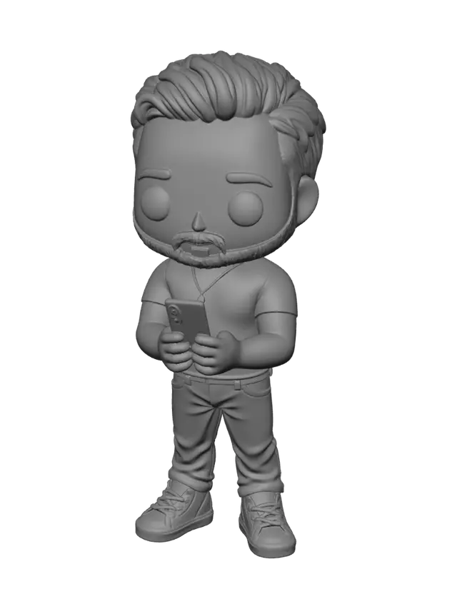 3D model for Bearded Techie