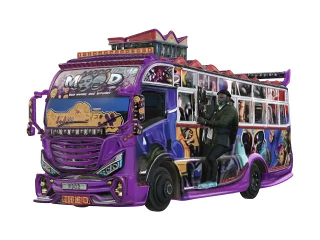 3D model for Vibrant Purple Matatu