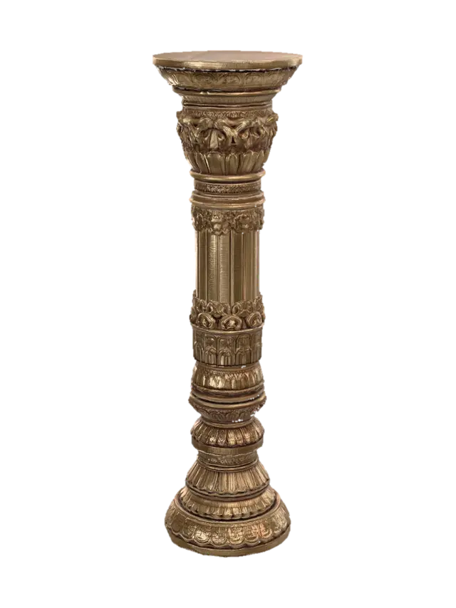 Golden Corinthian Column 3D model, vytvořený pomocí AI