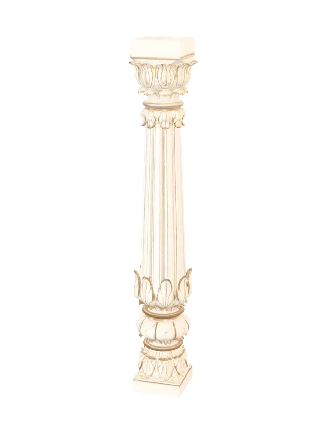 rajasthan pillar - Sculpted 3D model, vytvořený pomocí AI