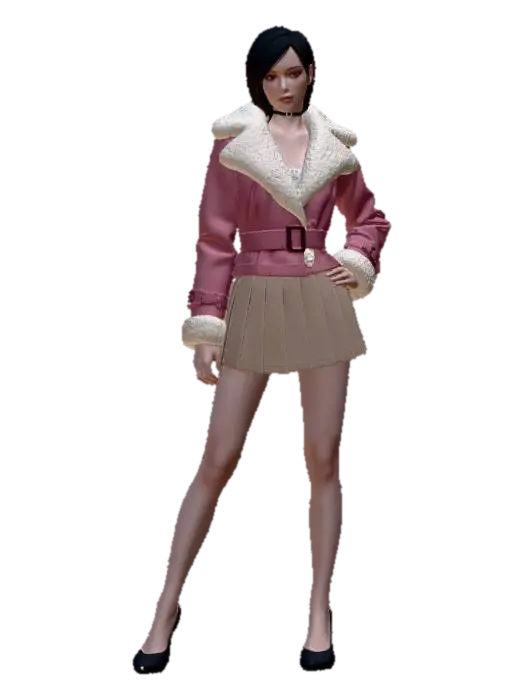 Ada Wong: Winter Chic - Spy 3D model, vytvořený pomocí AI