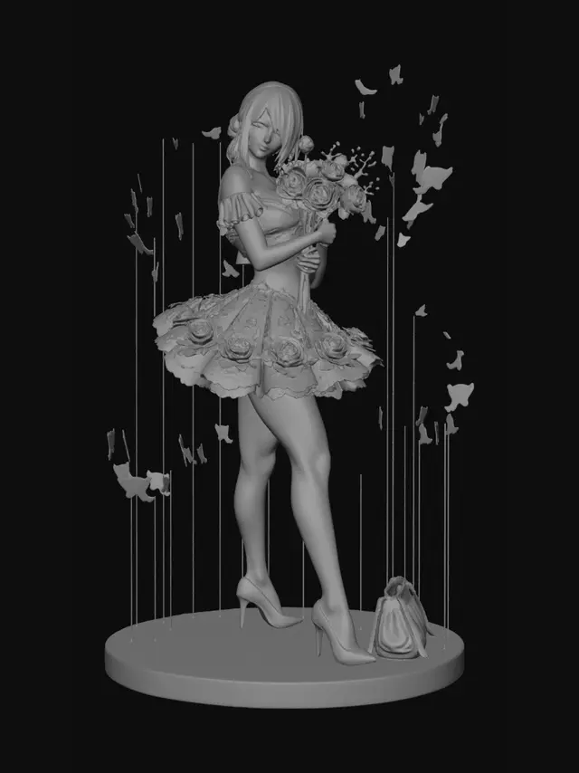 3D model for Butterfly Bouquet