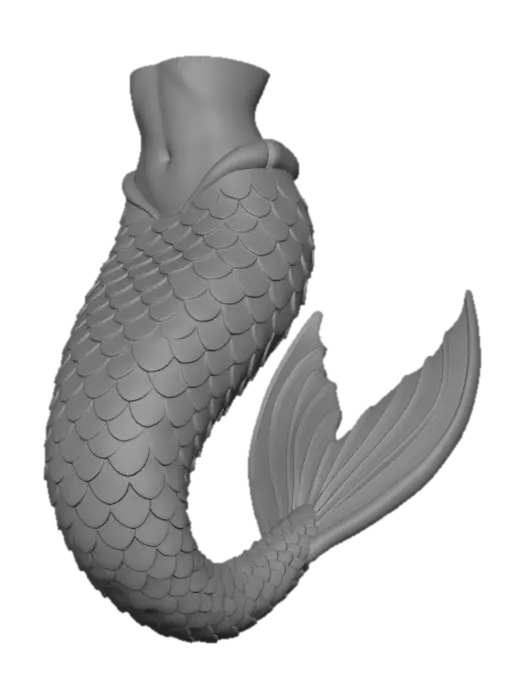 3D model for Scale-clad Mermaid