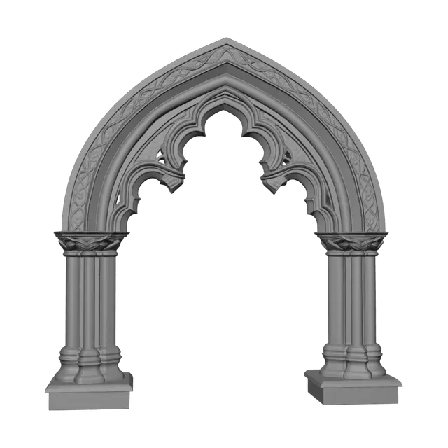 3D model for Gothic Stone Archway
