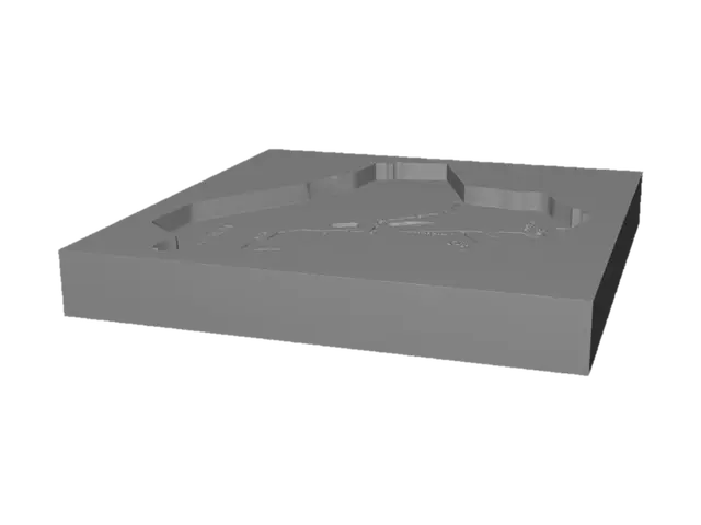 3D model for Relief Map of Iraq