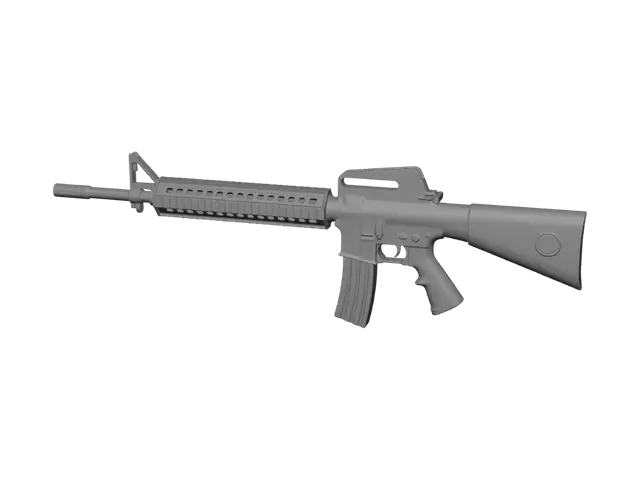 3D model for Auric Blaze Assault Rifle