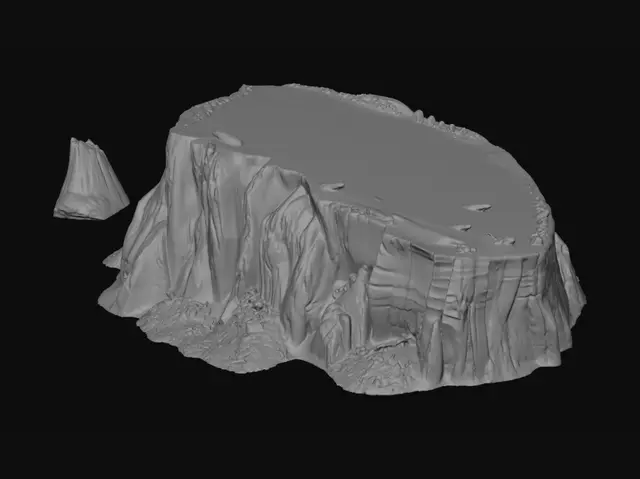 3D model for Red Desert Cliff