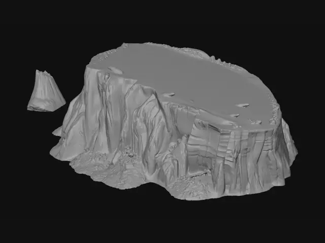 3D model for Red Desert Cliff