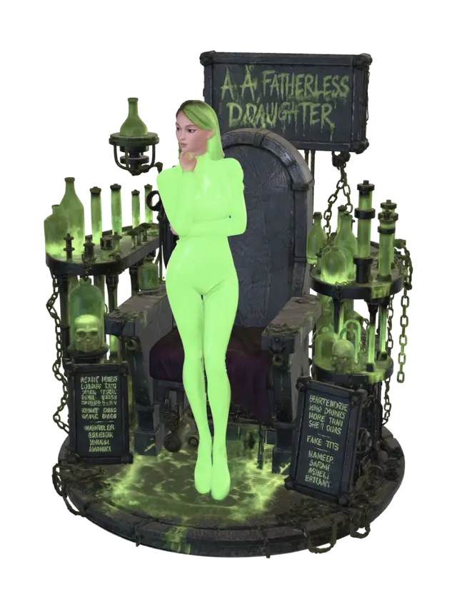 A Fatherless Daughter - Emotional 3D model, vytvořený pomocí AI