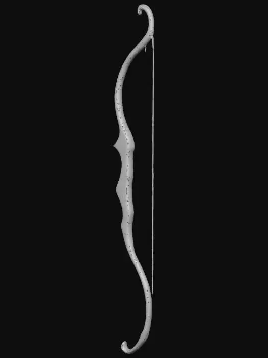 3D model for elven wooden bow 