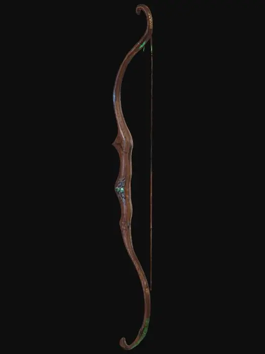 3D model for elven wooden bow 