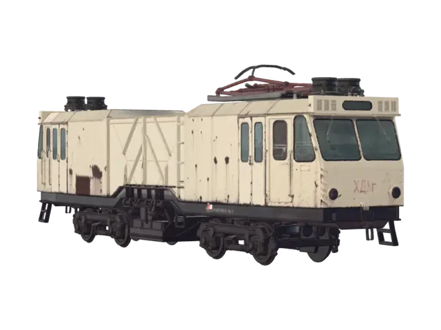Forgotten Railcar in the Overgrowth 3D model, vytvořený pomocí AI