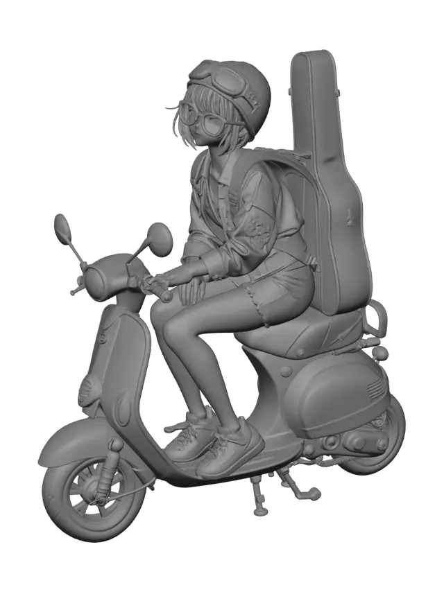 3D model for Blue Denim Rider
