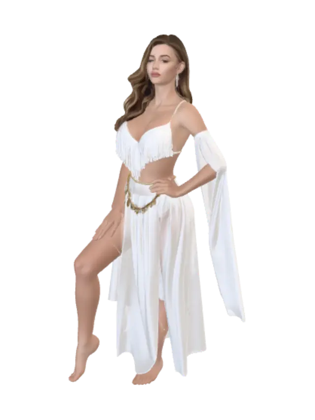 3D model for White Fringe Goddess
