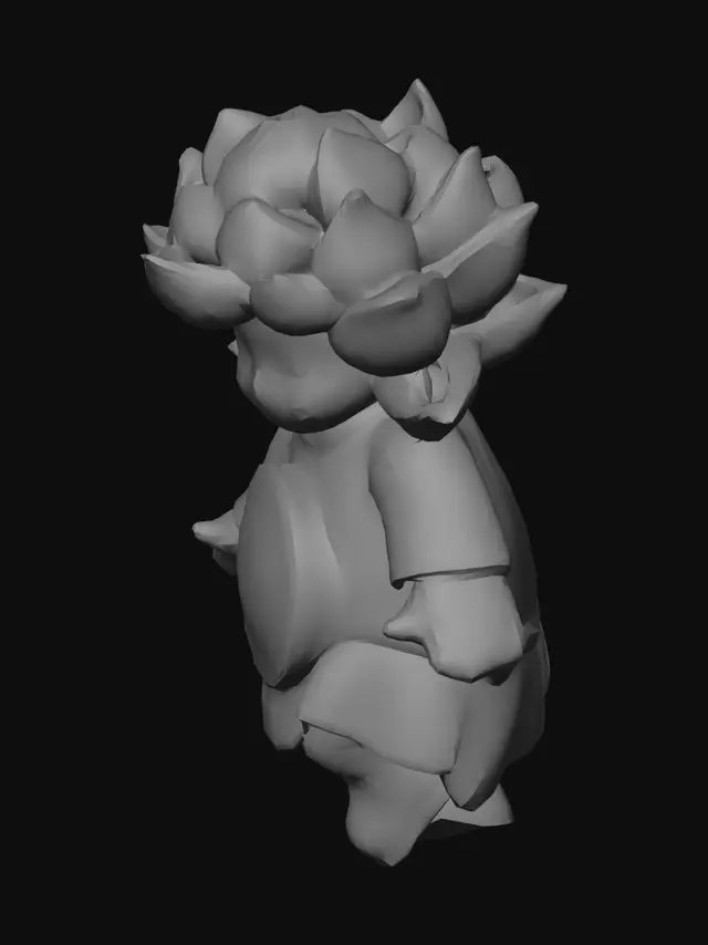 3D model for Lotus Crowned Child