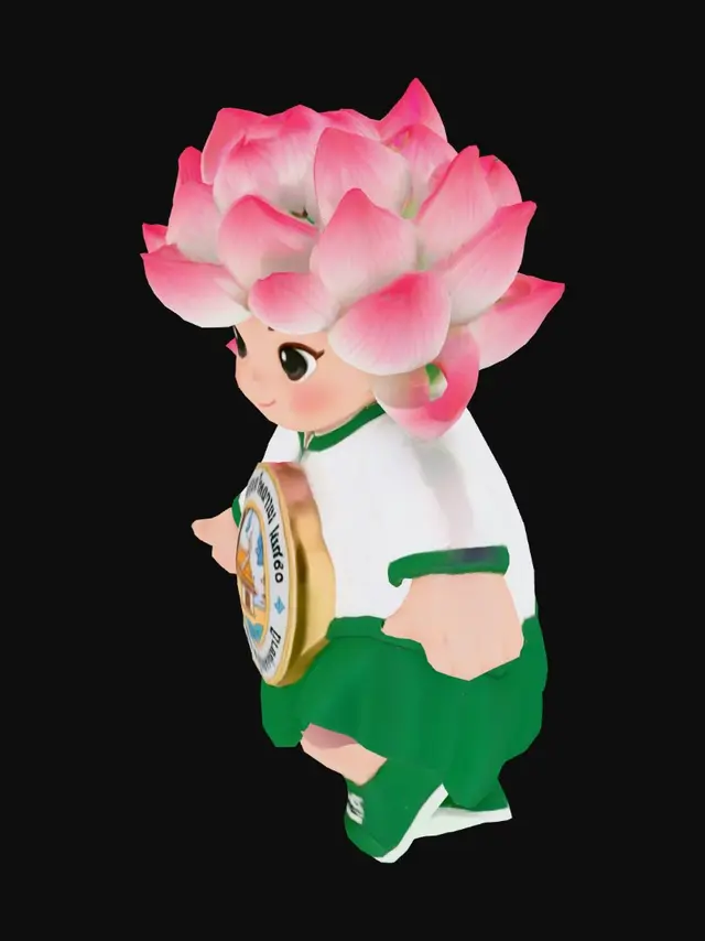 3D model for Lotus Crowned Child
